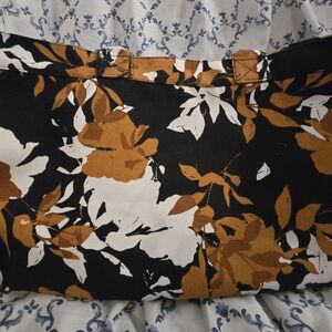 Floral Black and Brown Tote Bag